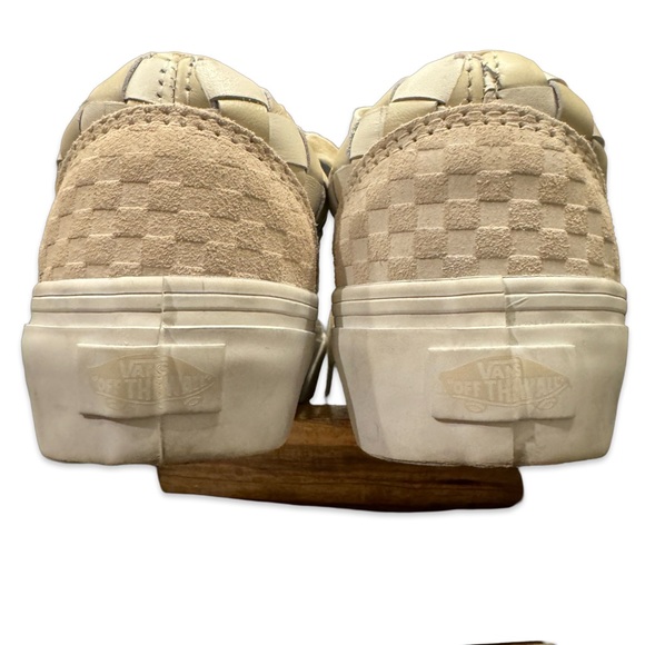 Vans Old Skool Platform (Wowen Leather) White/ Cream - US 6.5, Colour : Beige - Picture 5 of 9